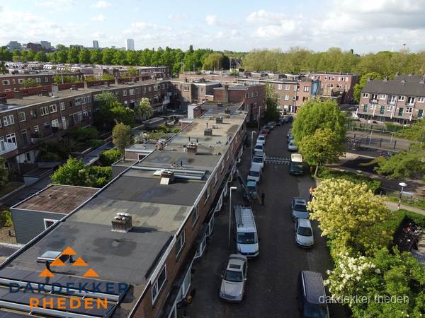 Luchtfoto dakinspectie woonwijk in Rheden Luchtfoto dakinspectie woonwijk in Rheden