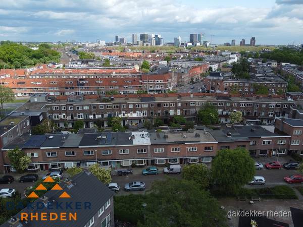 Luchtfoto van daken in woonwijk Rheden Luchtfoto van daken in woonwijk Rheden